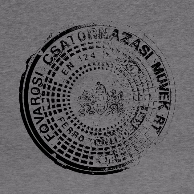 Budapest Manhole Cover by kg07_shirts